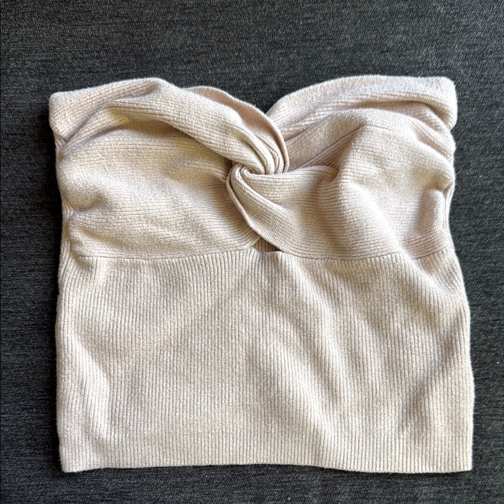 Elegant Cream strapless top